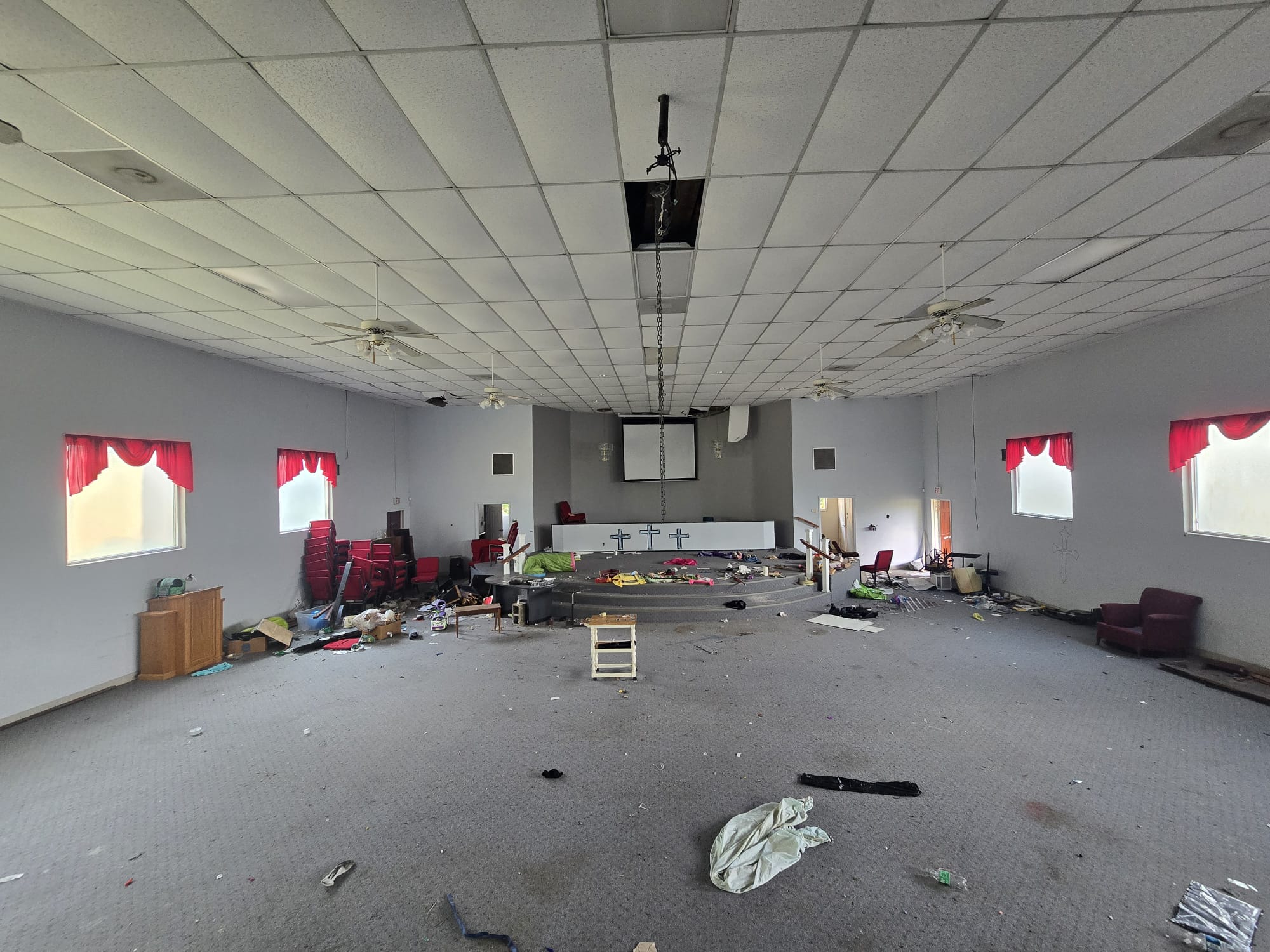 Commercial Hall Before